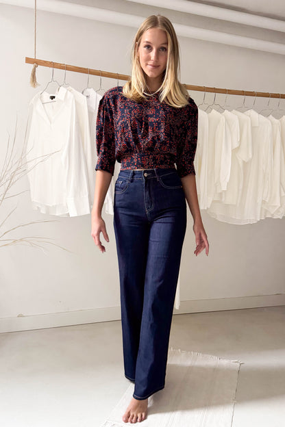 Hófehérke felső-sötétkék