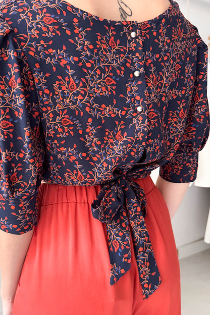 Hófehérke felső-sötétkék