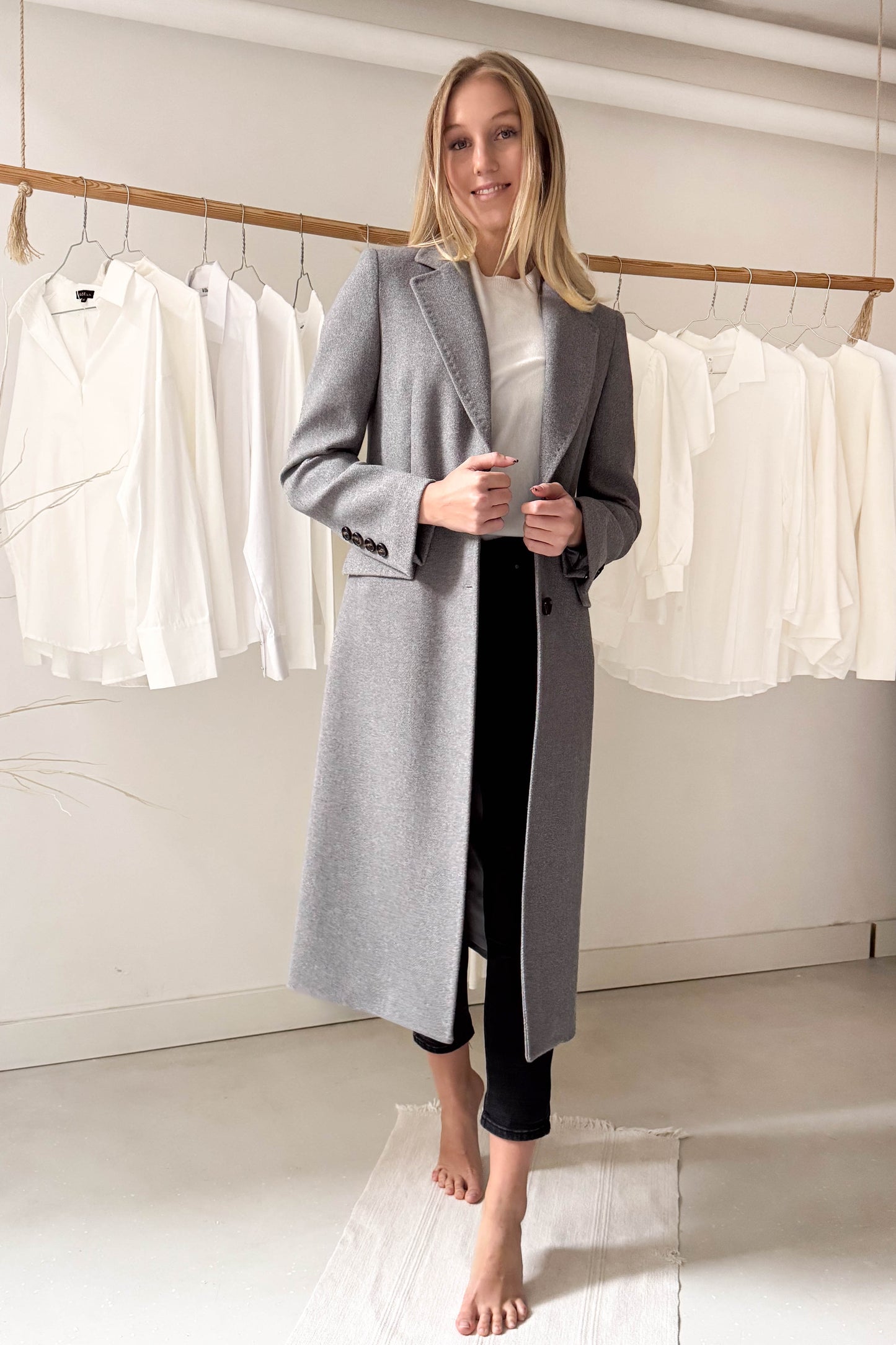 Szövetkabát-szürke