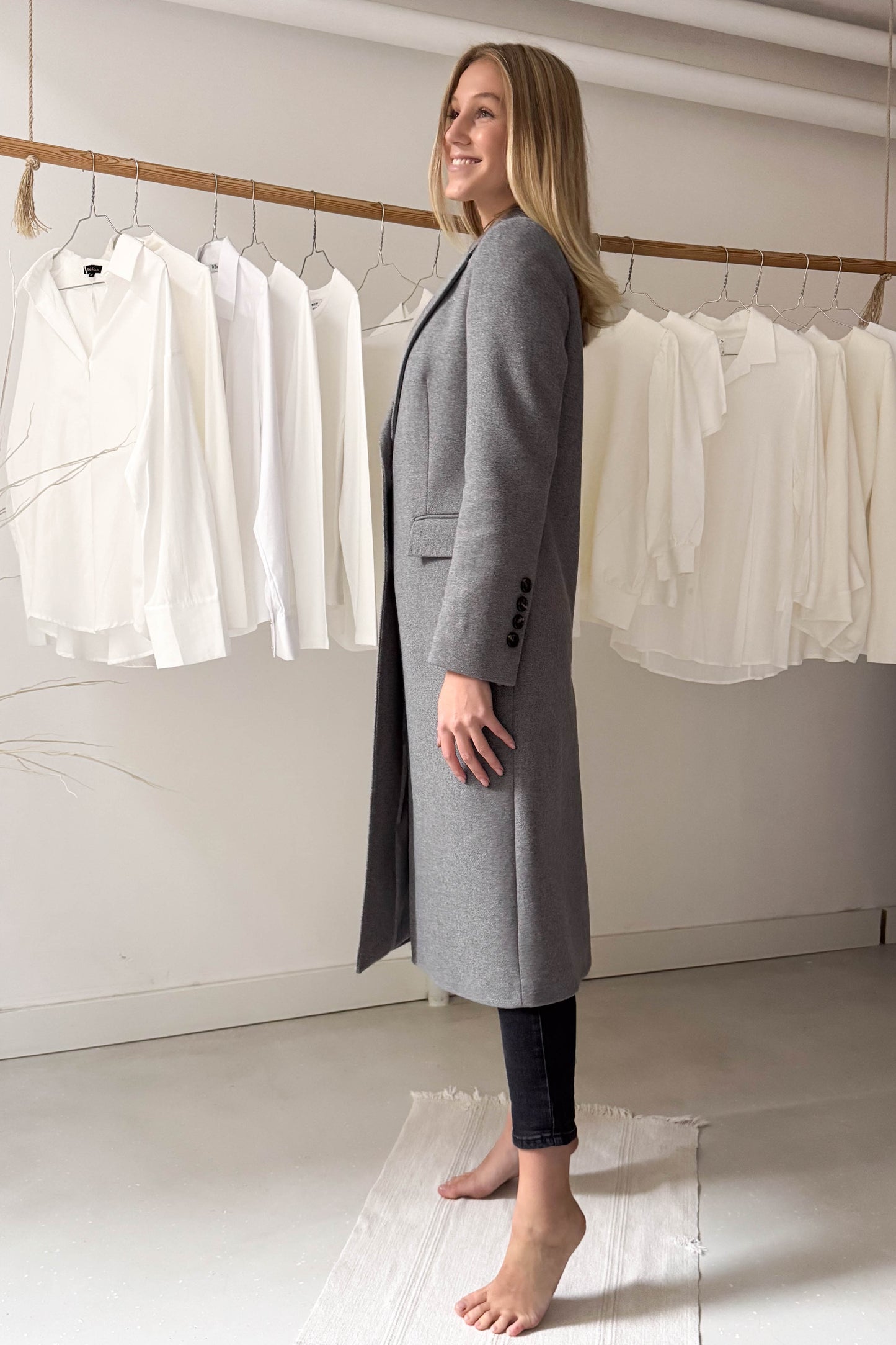 Szövetkabát-szürke