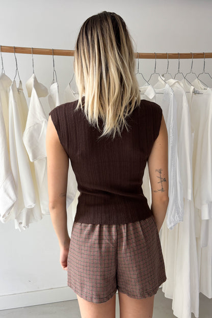 Kockás elegáns szett