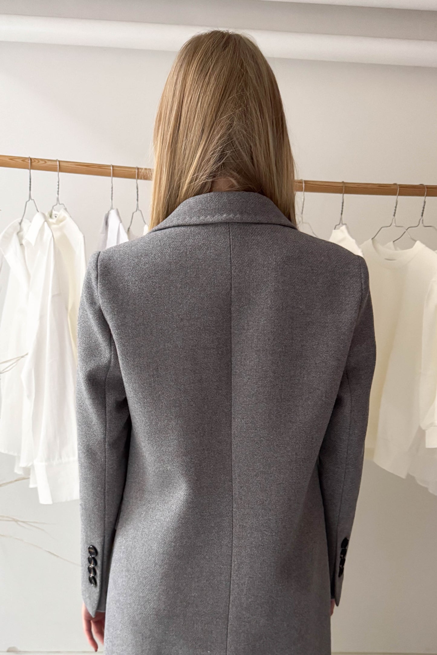 Szövetkabát-szürke