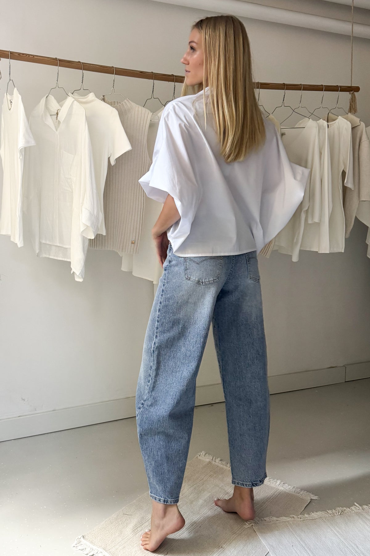 Puffos ujjú oversize ing-fehér