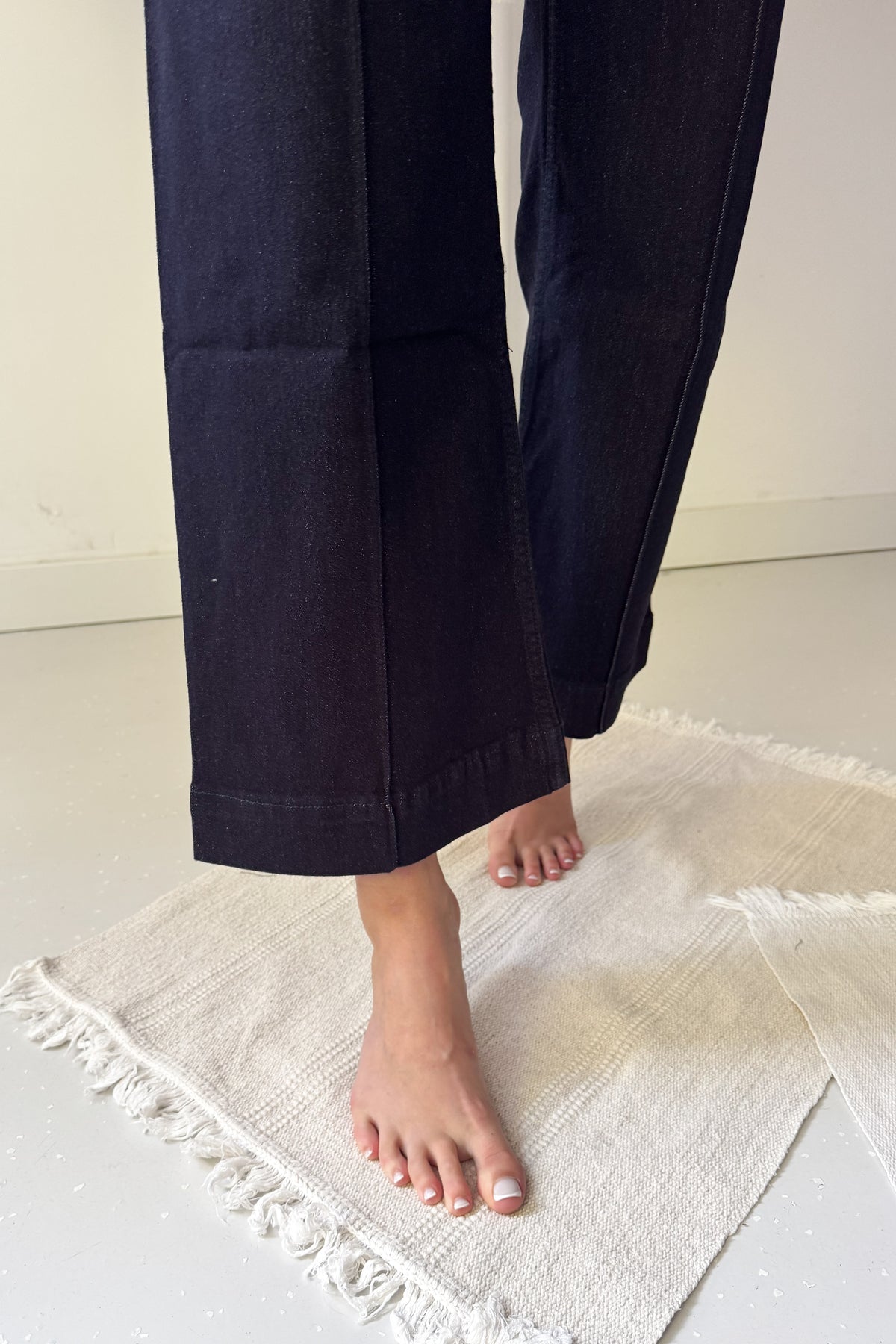Indigó wide leg farmernadrág